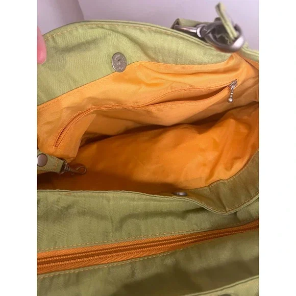 NEW Baggallini XL Hampton Bright Green/Orange Satchel Travel Gym Carry All TBag - Picture 7 of 14